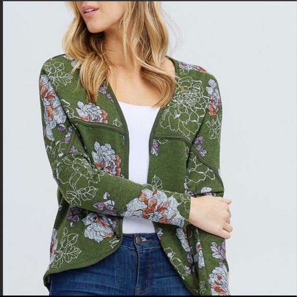 Papermoon Green Floral Cardigan - Picture 4 of 6